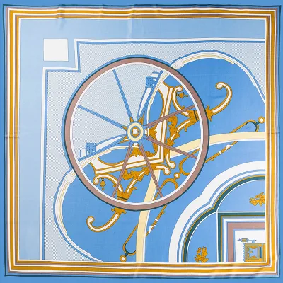 Wholesale OEM Cheap Custom Printed Polyester Satin Bandana Lady Silk Scarf for Women