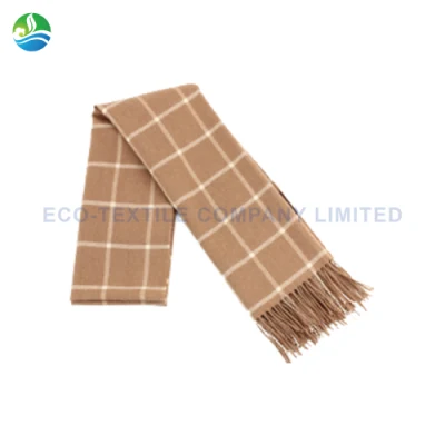 Factory OEM/ODM Custom Colors 100% Camel Hair Twill/Jacquard/Checked Scarf