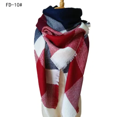 Blanket Women&prime;s Plaid Winter Warm Cozy Tartan Wrap Shawl Oversized Scarf
