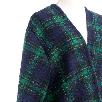 Manufacturer Outfit Fall Winter Lady Plus Batwing Classic Multi Block Tassel Wraps Nova Scottish Plaid Checks Sweater Cape Boat V-Neck Poncho Pallium Cape