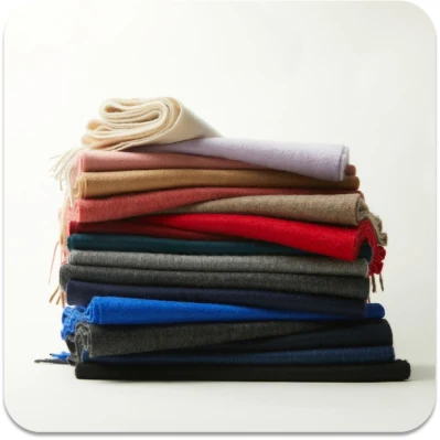 Inner Mongolian 100% Pure New Wool Solid Colour Unisex Lamb&prime;s Wool Scarf