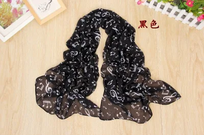 Fashion Dots Floral Digital Printing Chiffon Long Scarf
