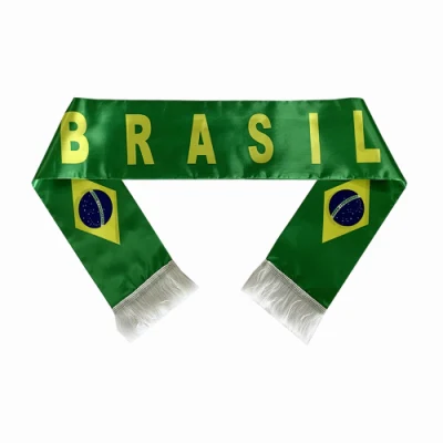 Customized Printed Design Scarf 100% Polyester/Knitted Polyester/Satin/Wool Football Scarf Customization