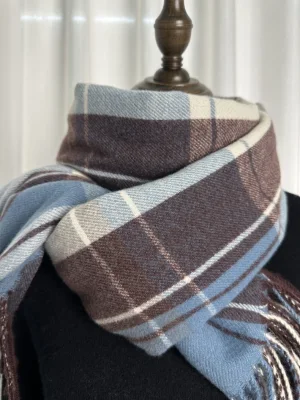 Plaid Thicken Warm Men Women Business Wool Cashmere Winter Shawl Scarves