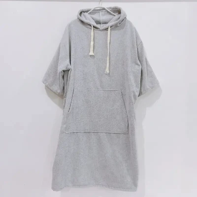 Quick Drying Microfiber Hooded Beach Towel Surf Changing Robe Waterproof Changing Poncho
