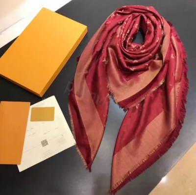 Luxury Brand Silk Scarf Large Shawls Pashmina Design Print Lady Head Scarves