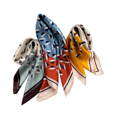 Manufacture Supply Printed Pure Silk Scarves Fashion Accessories 100% Mulberry Silk Scarves
