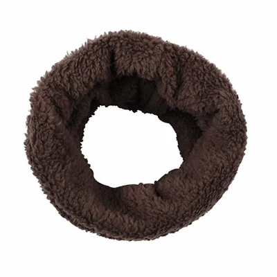 Brown Fleece Boys Girls Outdoor Scarf Warm Winter Autumn Children Collar Scarf Neck Warmer Children Scarf 1-6y