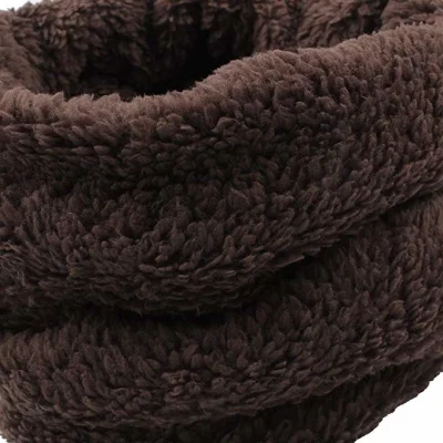 Brown Fleece Boys Girls Outdoor Scarf Warm Winter Autumn Children Collar Scarf Neck Warmer Children Scarf 1-6y