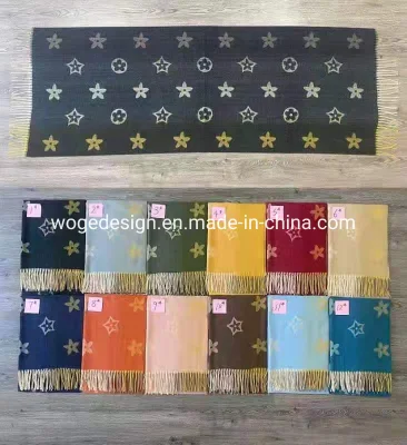 Woge Factory Bulk Buy High Quality Lightweight and Washable Cashmere Like Viscose Soft Warm Scarf Wrap