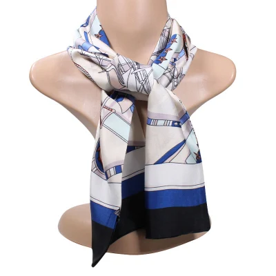 Factory Wholesale 15X145 Long Shawl Classic Belt Suit Native Ladies Scarves Design Luxury Silk Scarf