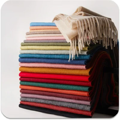 Inner Mongolian 100% Pure New Wool Solid Colour Unisex Lamb&prime;s Wool Scarf