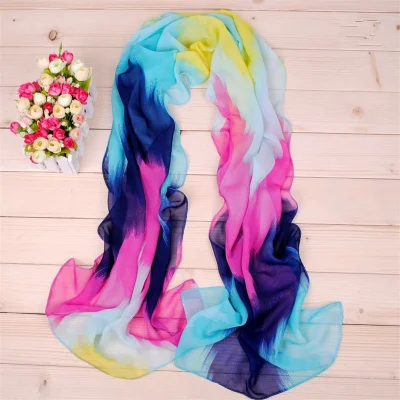 Fresh Patterns Paisley Printed Warm Silk Long Scarf for Women