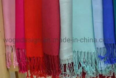 Fashion Women Wedding Dressing Scarf Accessory Headwrap 100%Viscose Solid Color Calssic Twill Pashmina Shawl with 60colors Available Stock