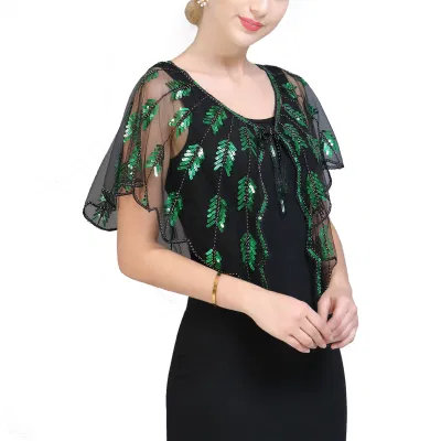 Custom Summer Ladies Thin Evening Party Cape Shawl Wraps