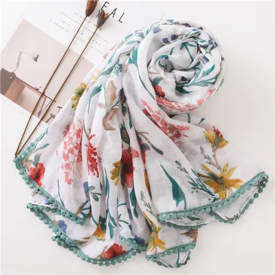 Wholesale New Fashion Lady Spring Summer Brand Designer Soft Pink Bright Scarf