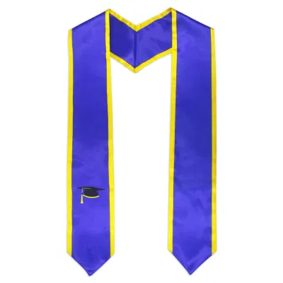 Custom Made Plain Graduation Clergy Shawl Lightweight Scarf Choir Silk Satin Stoles