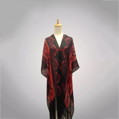 Soft Beautiful Lady Women Sexy Breathable Custom Printed High Quality Fashion Big Long Outdoor Casual Beach Chiffon Voile Scarf Pashmina Shawl