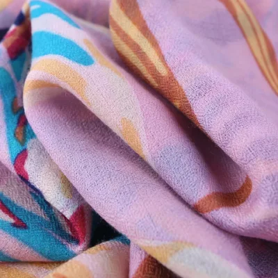 Custom Design Wool Scarves Digital Printed Shawl