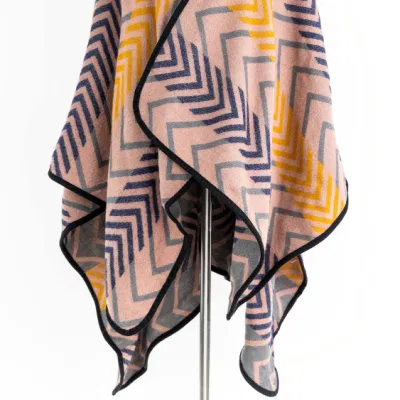 Lady Fashion Two-Sides Cashmere Feel Outwear Plus Coat Batwing Classic Multi Block Binding Cozy Wraps Scottish Wrap Chequered Retro Sweater Stola Pallium Poncho