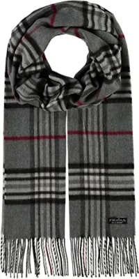 Mens Winter Warm Cashmere Felling Plaid Tassel Soft Long Cotton Scarves for Men