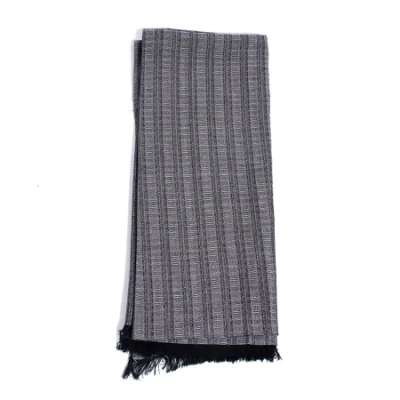 Men&prime;s Autumn Winter Warm Scarf Textured Oversized Woman&prime;s Hijab Shawl Male Jacquard Casual Neck Scarf