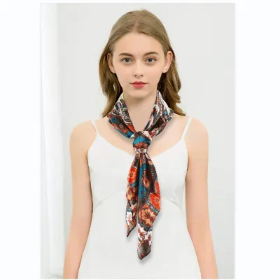 Women Pretty Bohemia 35&prime; &prime; Inches Silk Feeling Hair Wrap Scarf
