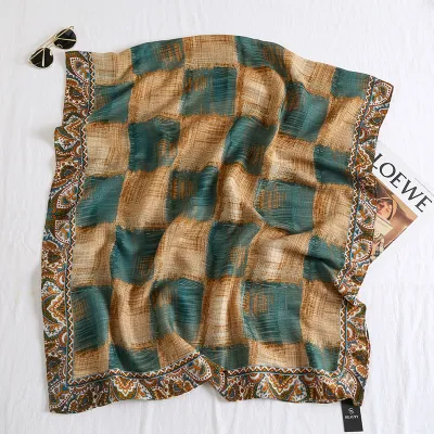 85*180cm Wholesale Fashion Cotton Scarf Shawl for Woman Custom Printed Cotton Hijab Voile Headscarf for Women