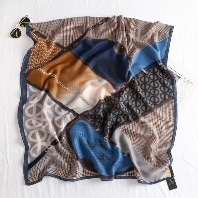 85*180cm Wholesale Fashion Cotton Scarf Shawl for Woman Custom Printed Cotton Hijab Voile Headscarf for Women