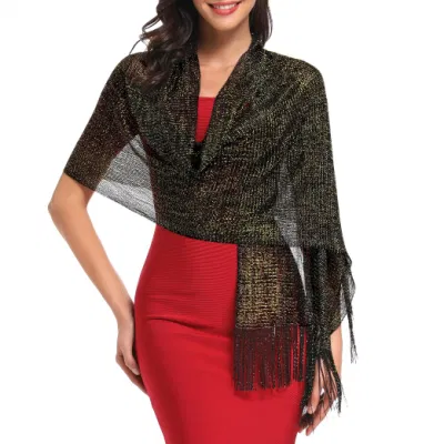 Wholesale Pretty Ladies Sparkling Evening Scarf and Shawl for Party Dresses