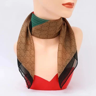 Custom Women Square Satin Silk Scarf 55*55cm Neck Hair Custom Silk Scarves