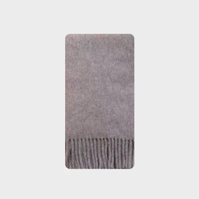 Wool-Blend Mixed Floral Solid Fringed Scarf for Women Winter