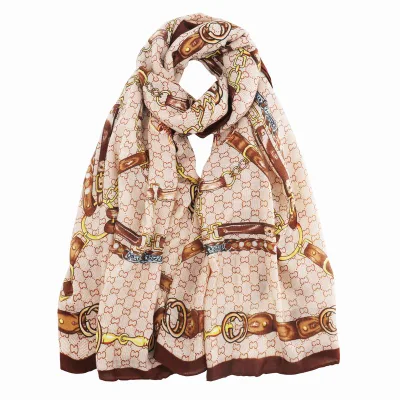 Wholesale Women Spring Fall Elegant Formal Silky Neck Wraps Scarfs