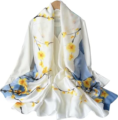 Custom Women Large Mulberry Silk Scarf Shawl Wraps