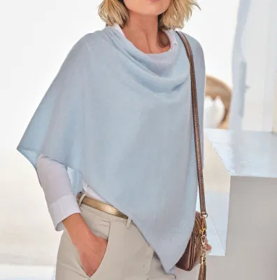 Cashmere Knitted Fashionable Ladies Poncho Apparel Accessories