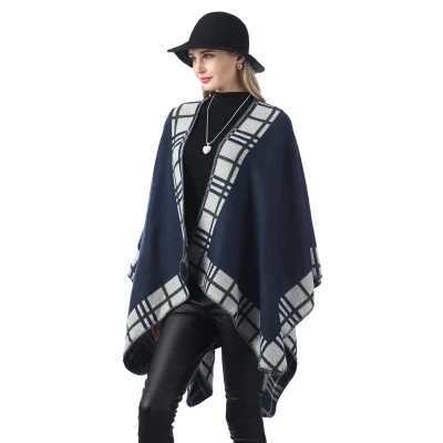 Hot Item Winter Lady New Designer Brand Luxury Fashion Square Scarves Ladies Classical Geometry Embroidery Poncho Shawl Cape Women&prime;s Accessories Scarf for Girl