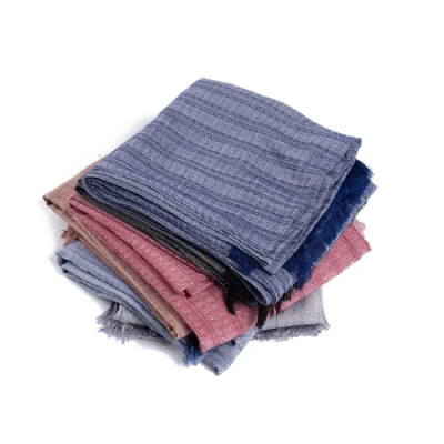 Men&prime;s Autumn Winter Warm Scarf Textured Oversized Woman&prime;s Hijab Shawl Male Jacquard Casual Neck Scarf