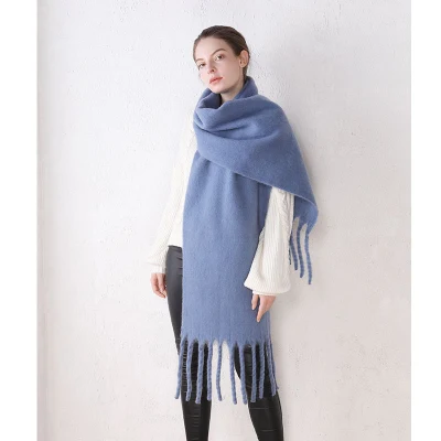 Large Scarf Women&prime;s Long Blanket Chunky Oversized Winter Fall Warm Scarf Big Turban Head Scarfs for Women