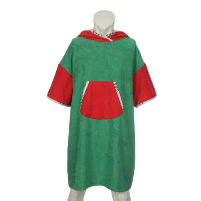 Outdoor Towel Adult Hoodie Beach Smock Surfing Change Cloak Swimming Gown Poncho