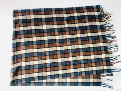 Super Soft Fashion Polyester Check Pattern Light Brushed Warm Scarf /Poncho/Ruana/Shawl
