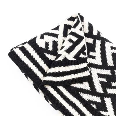 Home Rui Manufacturer Wholesaler Outerwear Apparel Accessory Design Unisex Autumn Winter Warmth Cashmere Feel Chunky Thick Heavy Character Wraps Blanket Scarf