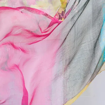 Ladies Fashion 100% Mulberry Silk Custom Digital Printing Scarf