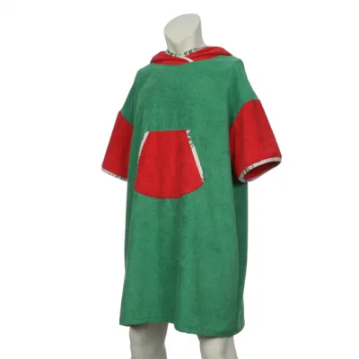 Outdoor Towel Adult Hoodie Beach Smock Surfing Change Cloak Swimming Gown Poncho