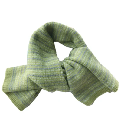 Striped Soft &amp; Warm Winter Cashmere Feel Tartan Plaid Unisex Solid Scarf