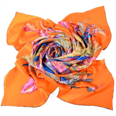 Women Shawl 100% Mulberry Silk Satin Long Scarf Lightweight Designer Scarf