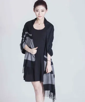 2014 Fashion 100% Mercerized Wool Scarf (14-BR420202-1.1)