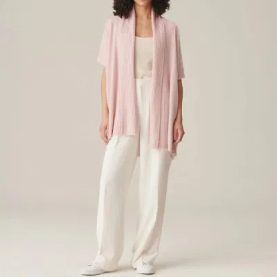 Autumn Winter Natural Cashmere Fiber Knitted Ladies Open-Neck Poncho
