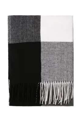 Shawl Blanket Plaid Tassel Cashmere Winter Scarf for Men