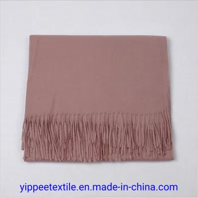 Fringed Winter Cashmere Scarves 100% Polyester Thermal Scarves 70X180cm