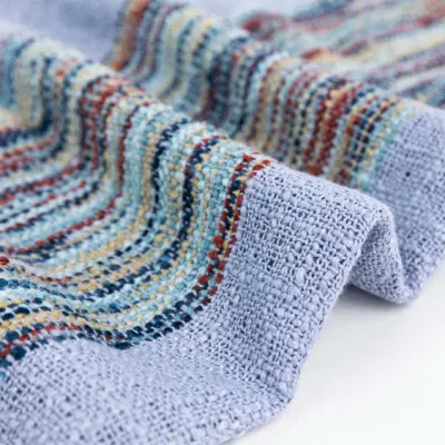 Wholesaler Outerwear Apparel Accessory Women Spring Winter Lilac Long Fringe Checks Grid Tartan Warm Pashmina Windowpane Beach Headwear Blanket Scarf Shawl
